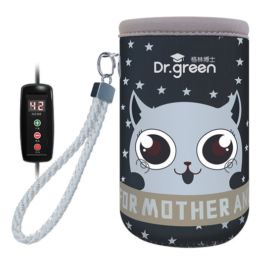 Out Portable Heat Preservation Baby Bottle Bag Car Bottle Warmer Heating Jacket USB PureLittleBloom.Co
