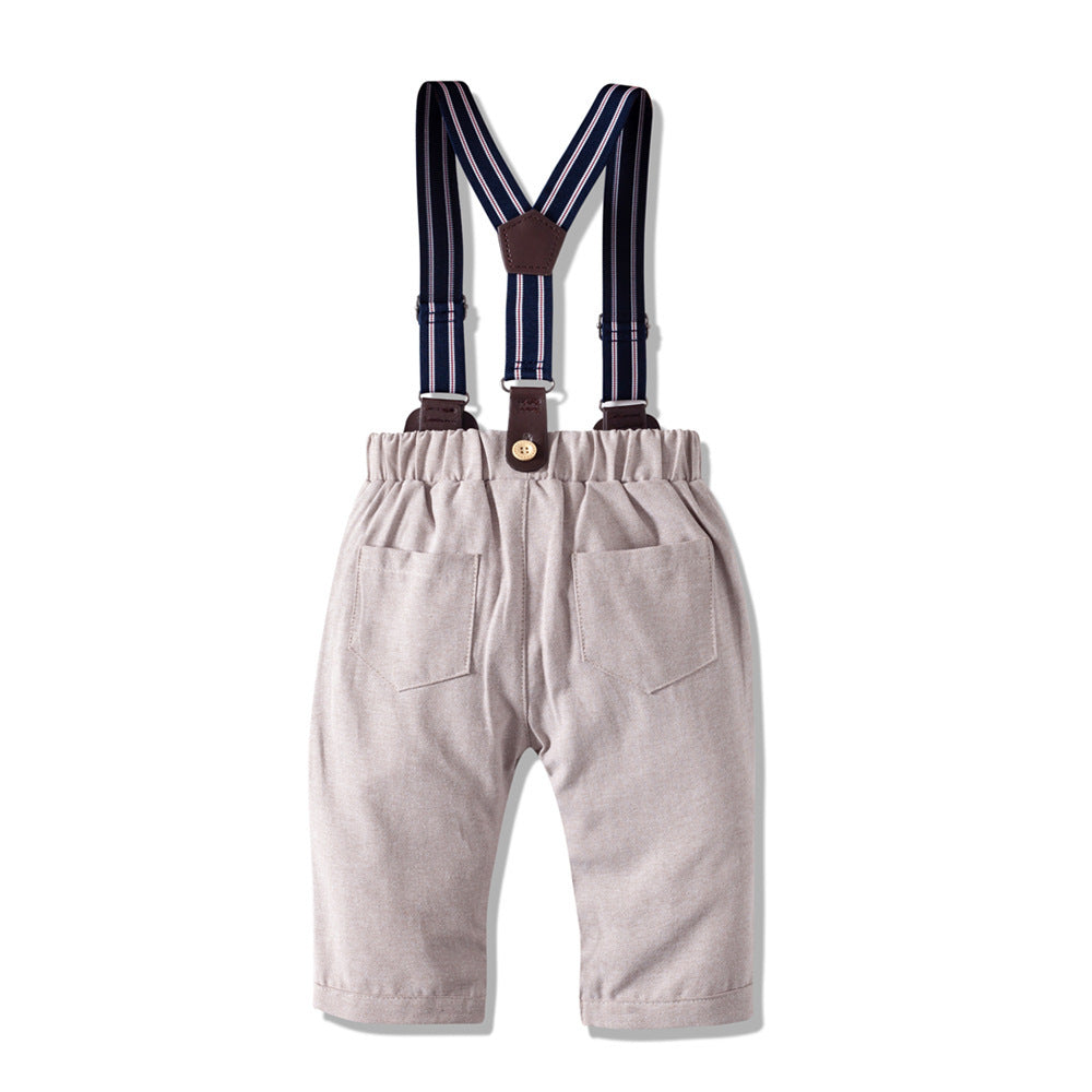 Autumn New Long Sleeve Khaki Suit Infant Clothing Boys' Gentleman Children'S Clothing PureLittleBloom.Co