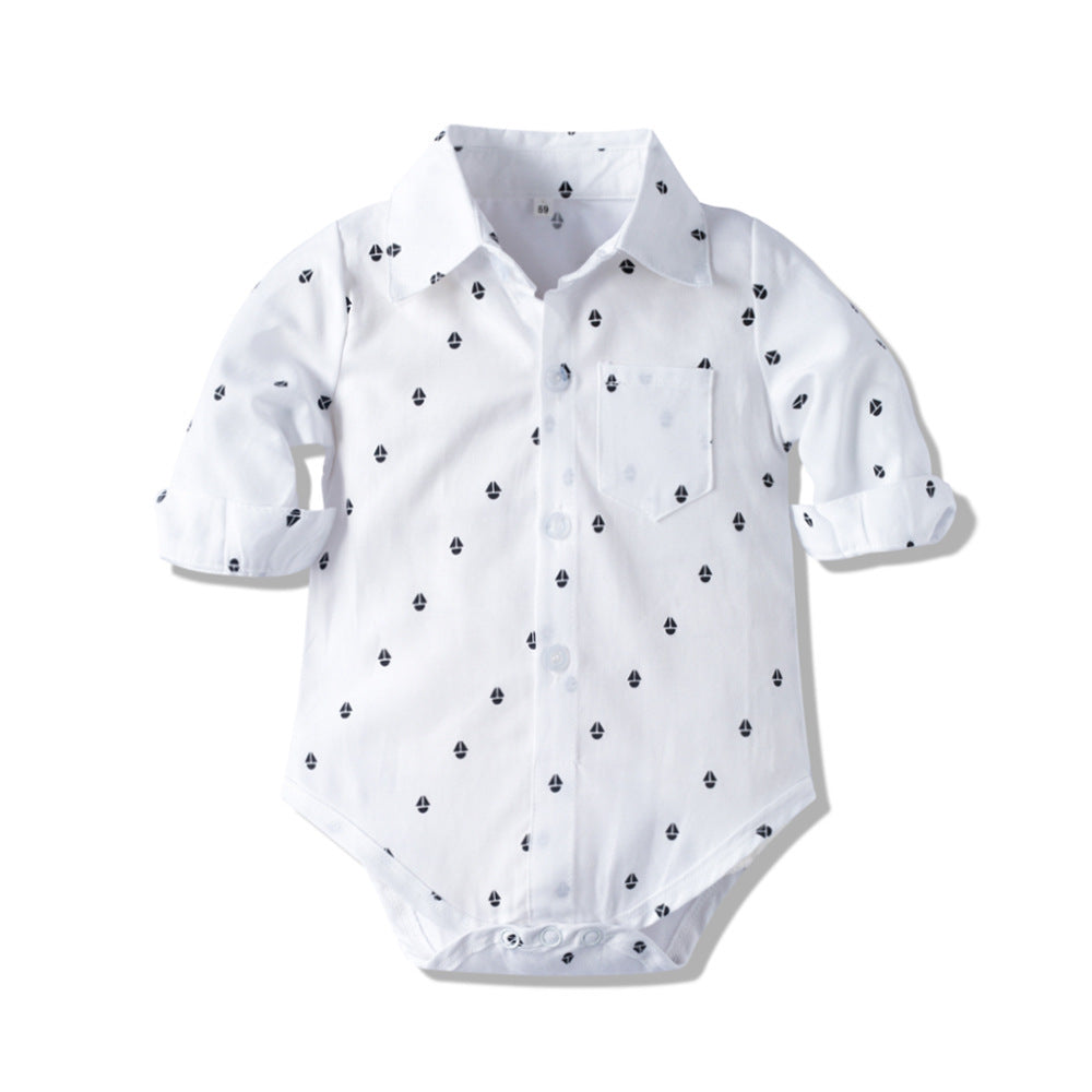 Autumn New Long Sleeve Khaki Suit Infant Clothing Boys' Gentleman Children'S Clothing PureLittleBloom.Co