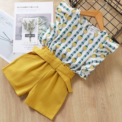 Kids Girls Clothes For Baby Girl Kids T-Shirt Shorts Suit PureLittleBloom.Co