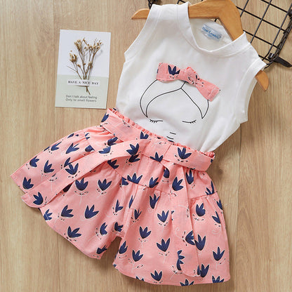 Kids Girls Clothes For Baby Girl Kids T-Shirt Shorts Suit PureLittleBloom.Co