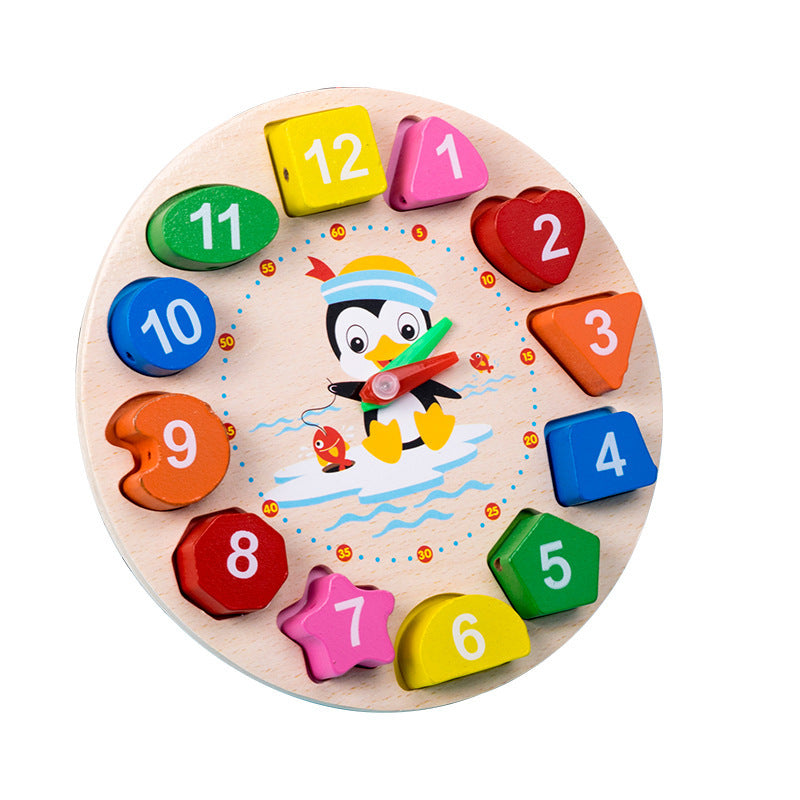 Wooden Toys Rattles Educational Toy Rainbow Blocks Montessori Baby Colorful Kids Music PureLittleBloom.Co