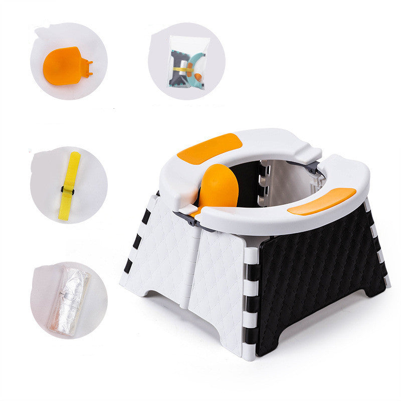 Baby Potty Training Seat Kids Toddler Outdoor Portable Folding Toilet Urinal Pot PureLittleBloom.Co
