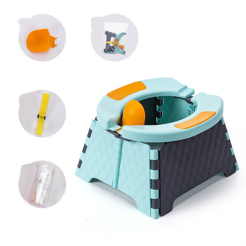 Baby Potty Training Seat Kids Toddler Outdoor Portable Folding Toilet Urinal Pot PureLittleBloom.Co
