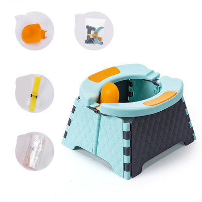 Baby Potty Training Seat Kids Toddler Outdoor Portable Folding Toilet Urinal Pot PureLittleBloom.Co