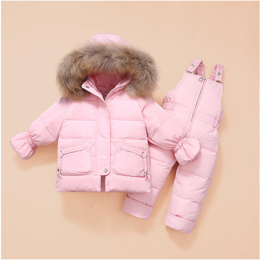 Children'S Down Jackets, Baby Down Suits, Two-Piece Winter Suits For Boys And Girls PureLittleBloom.Co