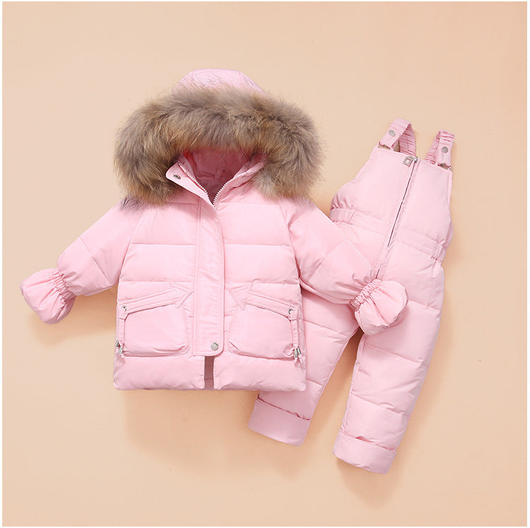 Children'S Down Jackets, Baby Down Suits, Two-Piece Winter Suits For Boys And Girls PureLittleBloom.Co