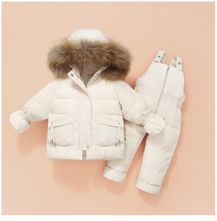 Children'S Down Jackets, Baby Down Suits, Two-Piece Winter Suits For Boys And Girls PureLittleBloom.Co
