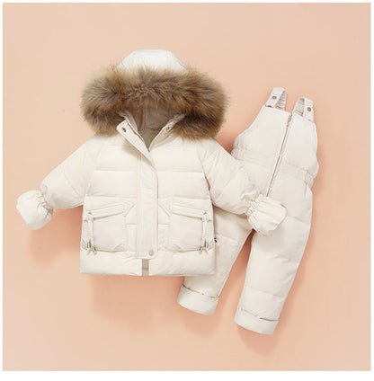 Children'S Down Jackets, Baby Down Suits, Two-Piece Winter Suits For Boys And Girls PureLittleBloom.Co