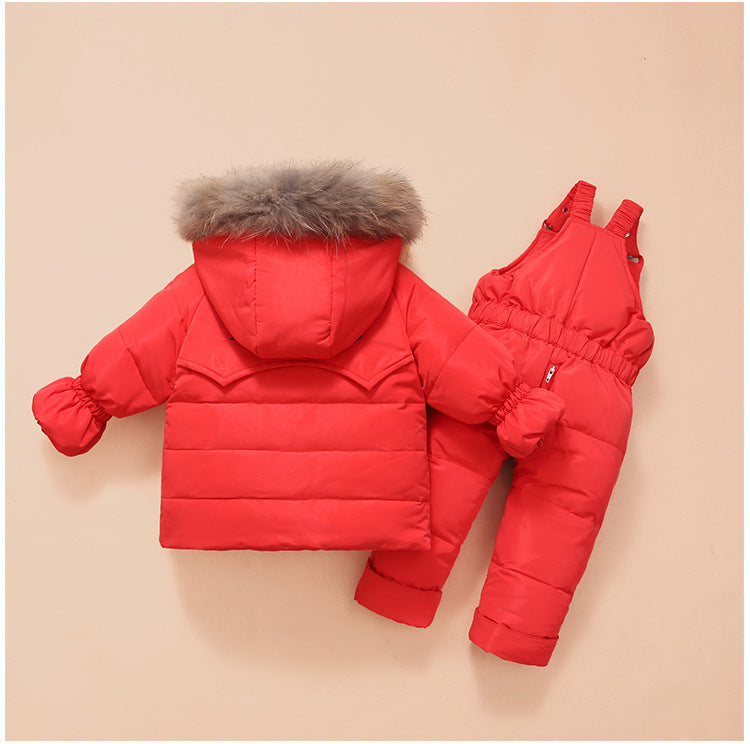 Children'S Down Jackets, Baby Down Suits, Two-Piece Winter Suits For Boys And Girls PureLittleBloom.Co