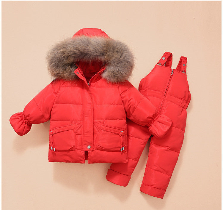 Children'S Down Jackets, Baby Down Suits, Two-Piece Winter Suits For Boys And Girls PureLittleBloom.Co