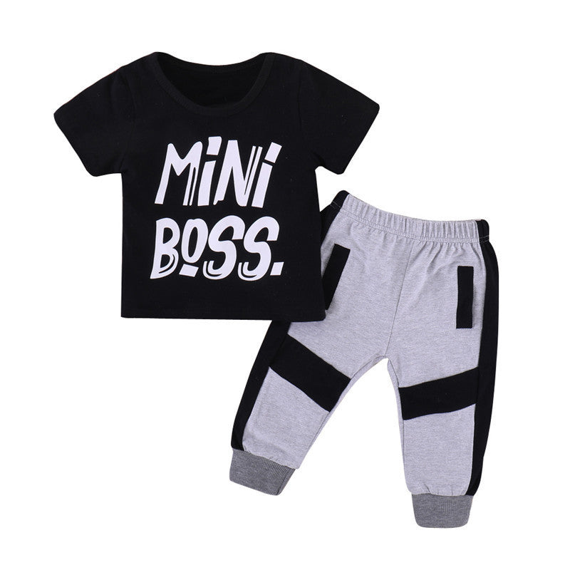 Pudcoco 2 Pieces Kids Toddler Baby Boys Clothes Set PureLittleBloom.Co