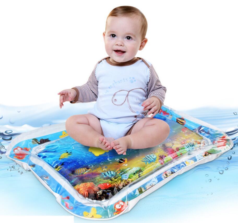 Baby Inflatable Water Mat, Infants Summer Beach Water Mat Patted Pad Water Cushion For Infants Toddlers Summer Activity Play Toys Baby Pillows PureLittleBloom.Co