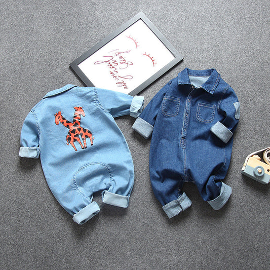 Baby denim jumpsuit PureLittleBloom.Co