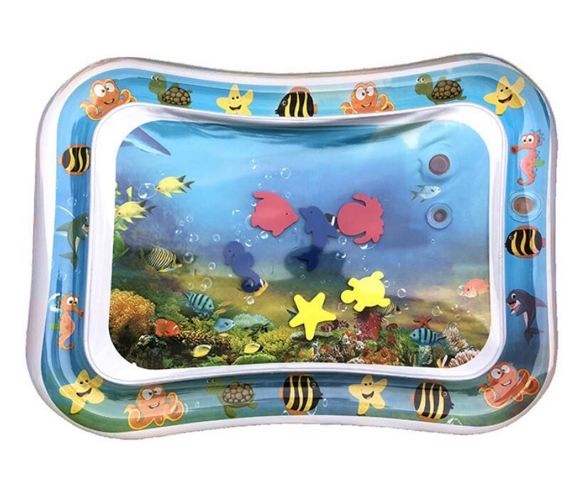 Baby Inflatable Water Mat, Infants Summer Beach Water Mat Patted Pad Water Cushion For Infants Toddlers Summer Activity Play Toys Baby Pillows PureLittleBloom.Co