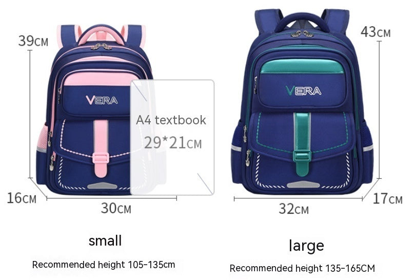 Backpack Spine Protection Waterproof Large Capacity PureLittleBloom.Co