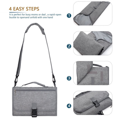 Folding Waterproof Portable Baby Diaper Pad PureLittleBloom.Co