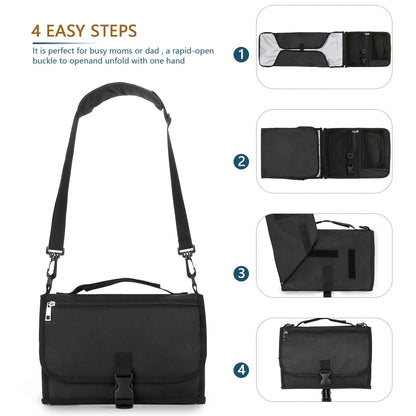 Folding Waterproof Portable Baby Diaper Pad PureLittleBloom.Co