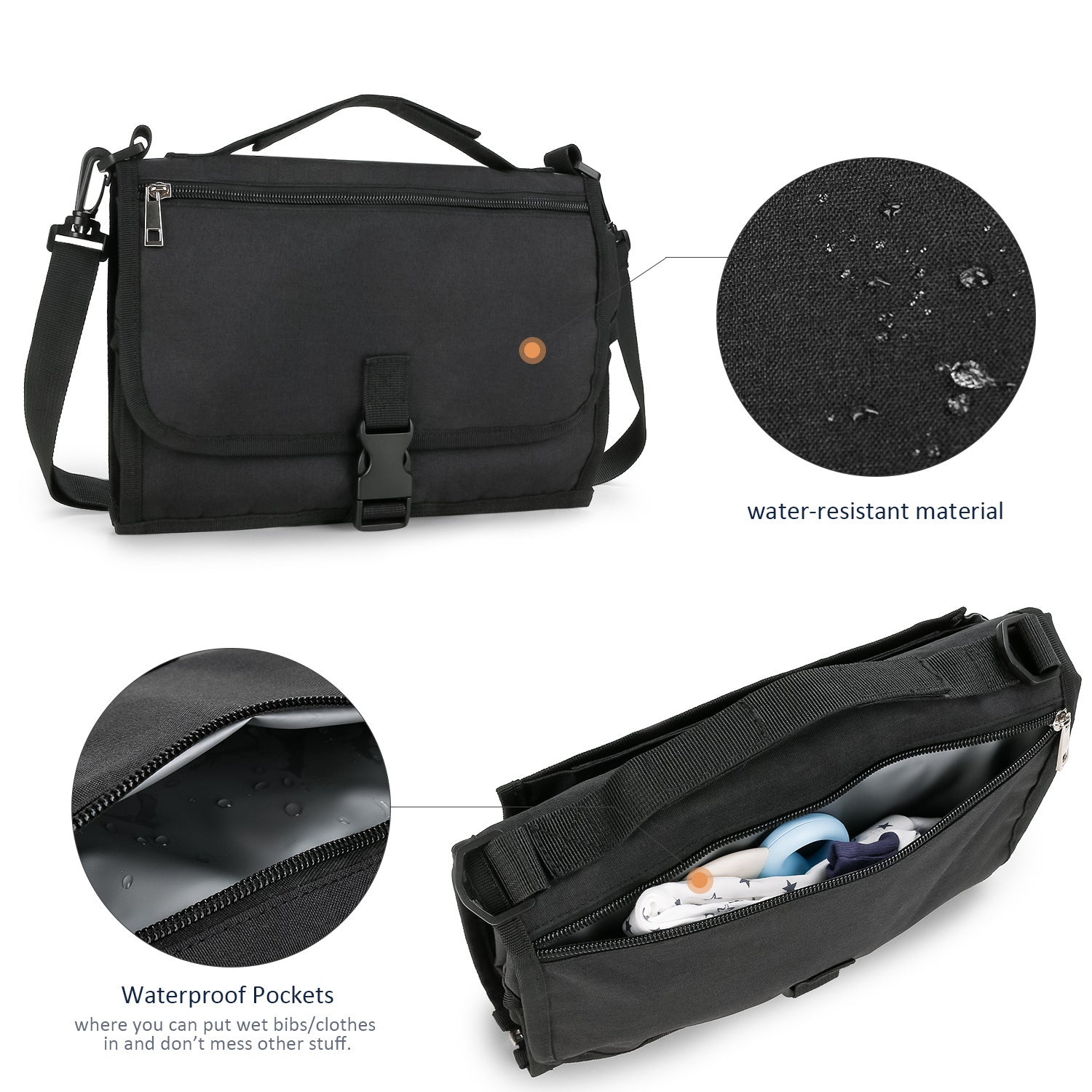 Folding Waterproof Portable Baby Diaper Pad PureLittleBloom.Co