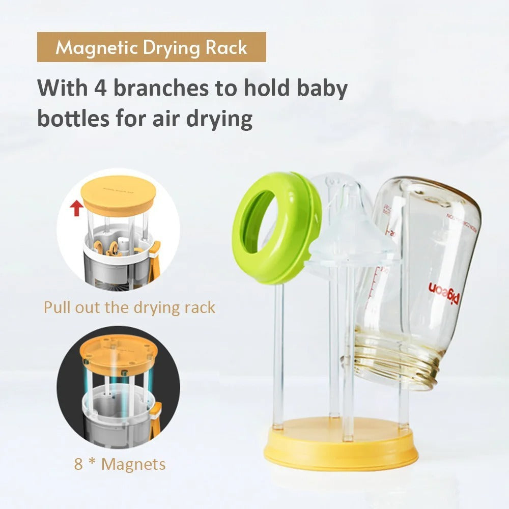 Portable Baby Bottle Brush Set Silicone PureLittleBloom.Co