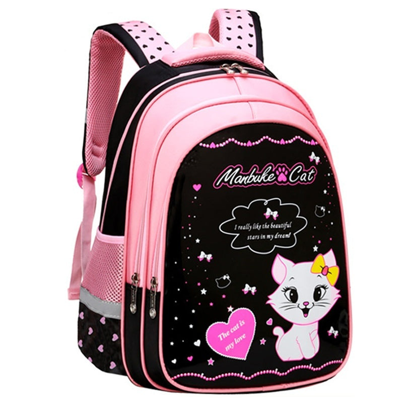 Kids School Cute Cat Print Backpack PureLittleBloom.Co