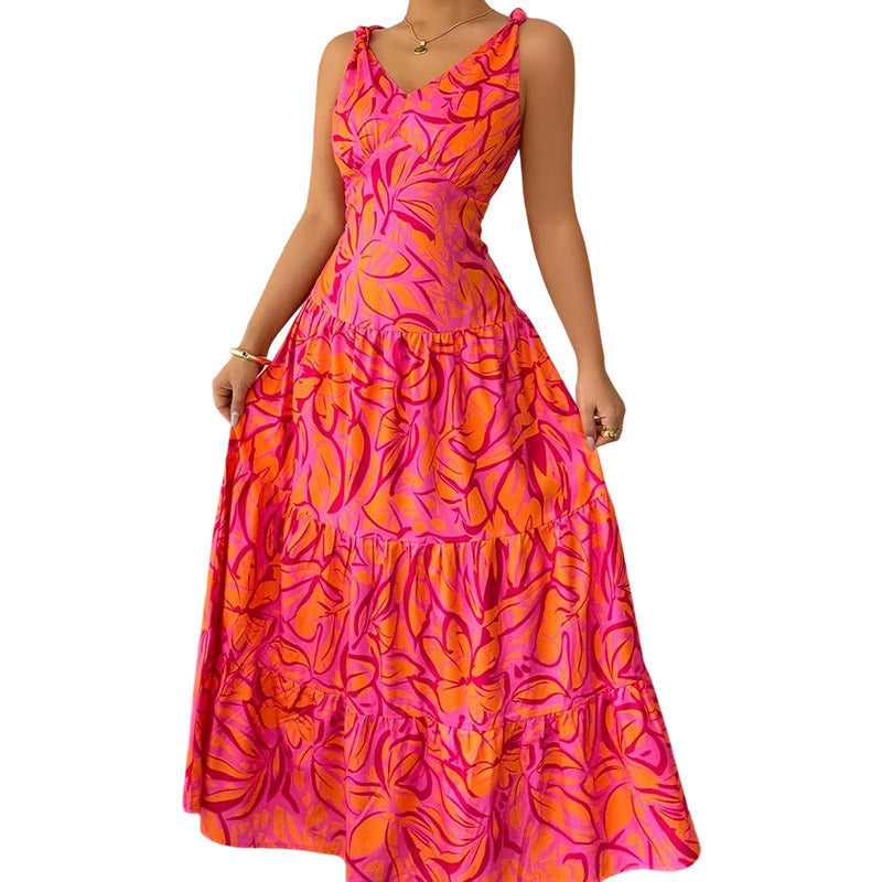 Casual Pattern Mid-length Dress PureLittleBloom.Co