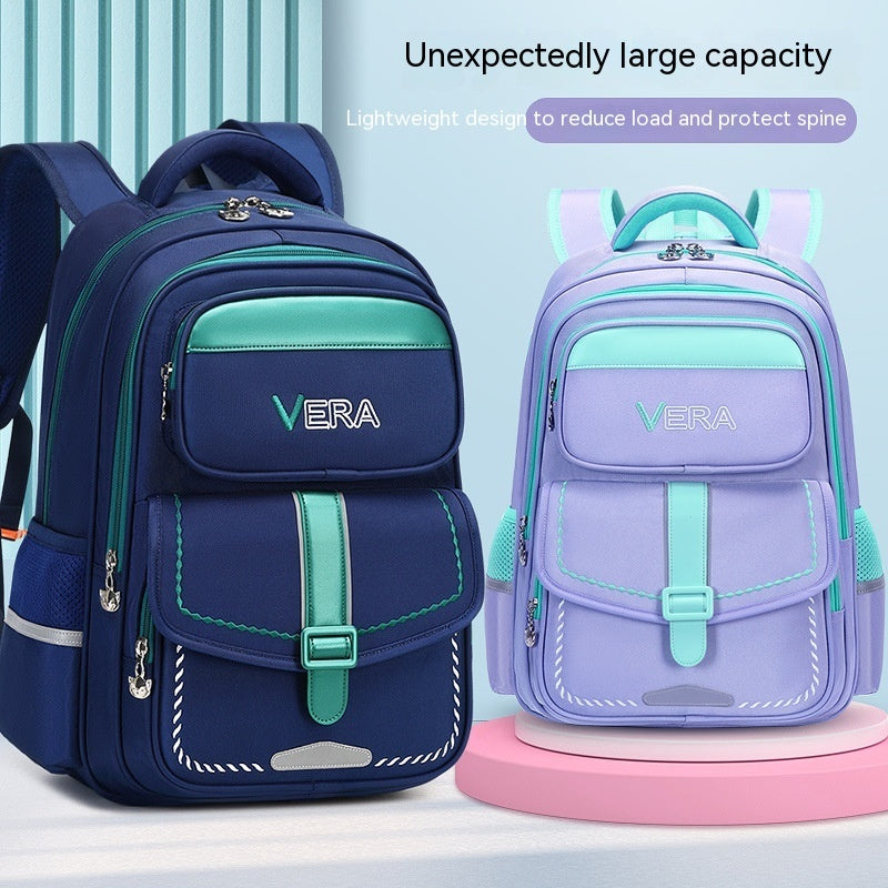 Backpack Spine Protection Waterproof Large Capacity PureLittleBloom.Co