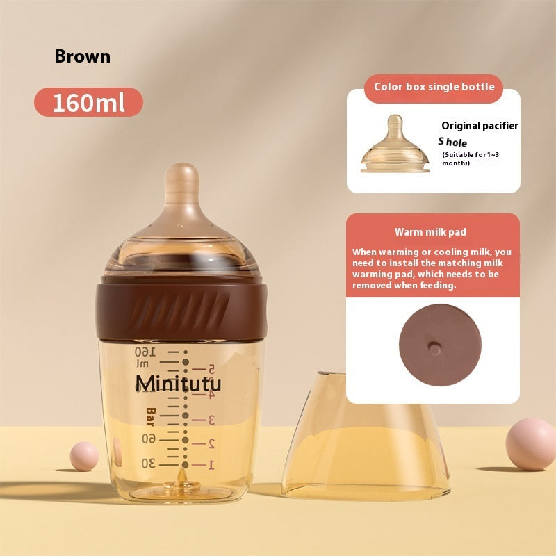 Newborn PPSU Temperature-sensing Feeding Bottle Anti-flatulence Choke Proof PureLittleBloom.Co