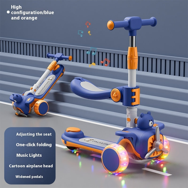 Scooter Children's Pedal Walker Car Three-in-one PureLittleBloom.Co