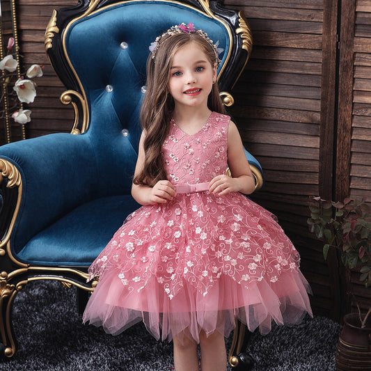 Clothing Baby Girls Middle And Small Children Kindergarten Dresses PureLittleBloom.Co