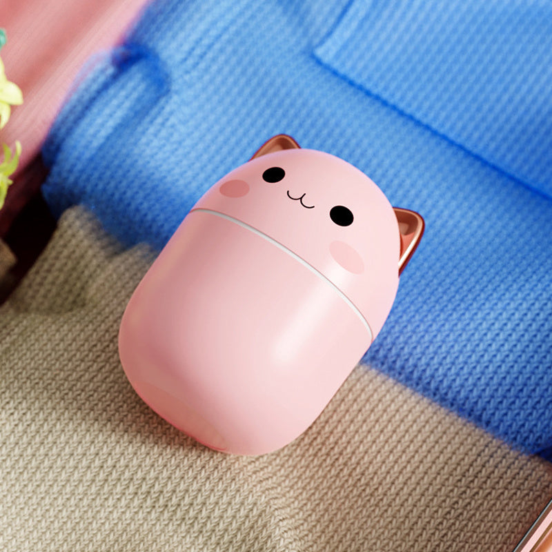 Air Humidifier Cute Cat Ultra-Silent USB Office Household Bedroom Car Aromatherapy Air Purifier With Led Cool Mist Spray PureLittleBloom.Co