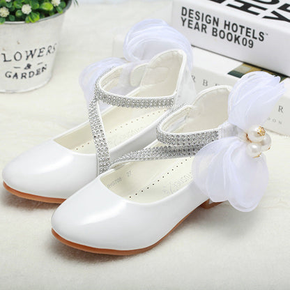 Little High-heeled Big Kids Princess Shoes PureLittleBloom.Co