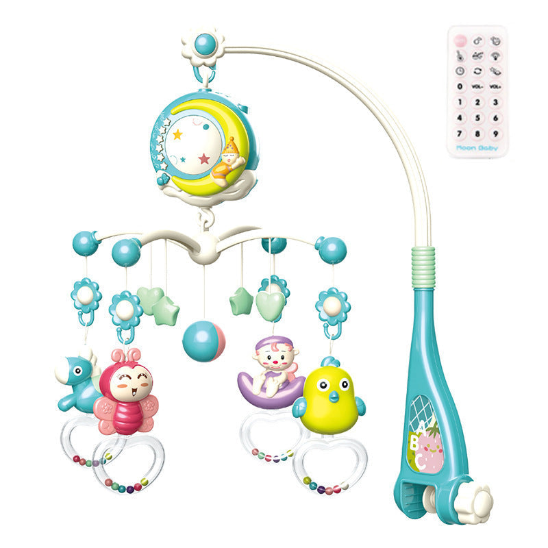 Baby Rattles Crib Mobiles Toy Holder Rotating Mobile Bed Bell Musical Box Projection Newborn Infant Baby Boy Toys PureLittleBloom.Co