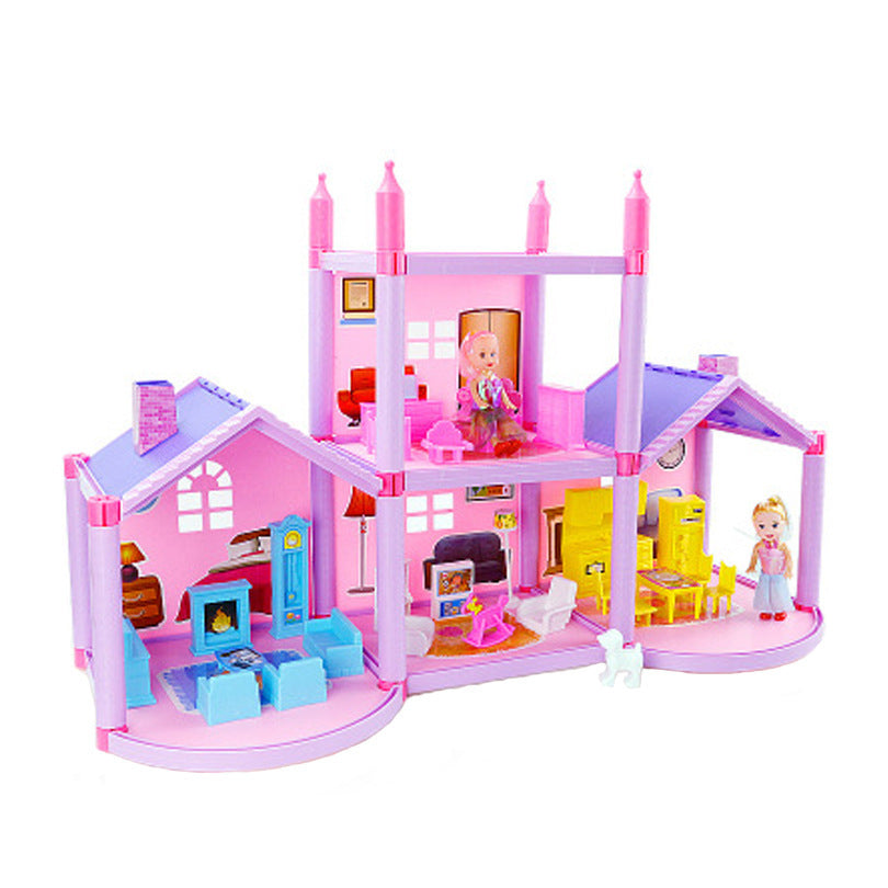 House Doll House Villa DIY Assembled House PureLittleBloom.Co