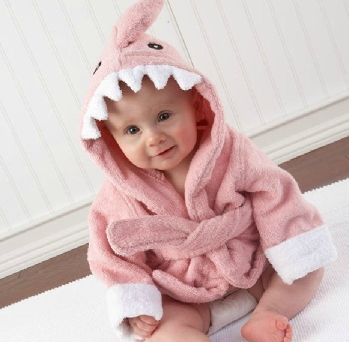 Cartoon Cute Animal Modeling Baby Bath Towels Baby Bathrobes Cotton Children's Bathrobes Baby Hooded PureLittleBloom.Co