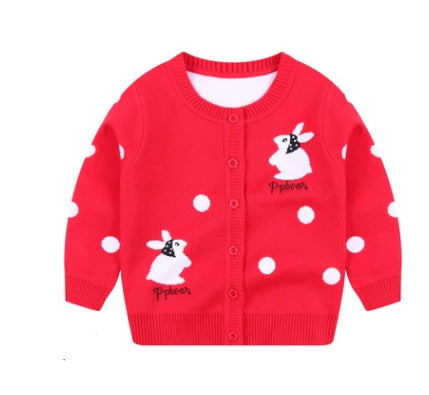 Children's sweater new girl cardigan jacket PureLittleBloom.Co