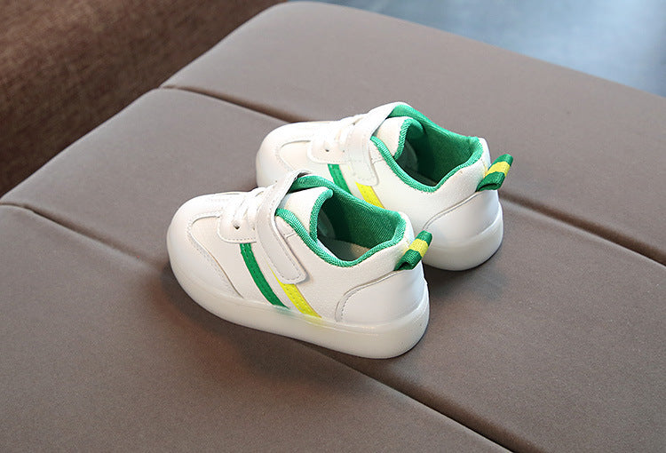 Kimmy White LED Sneakers Shoes PureLittleBloom.Co