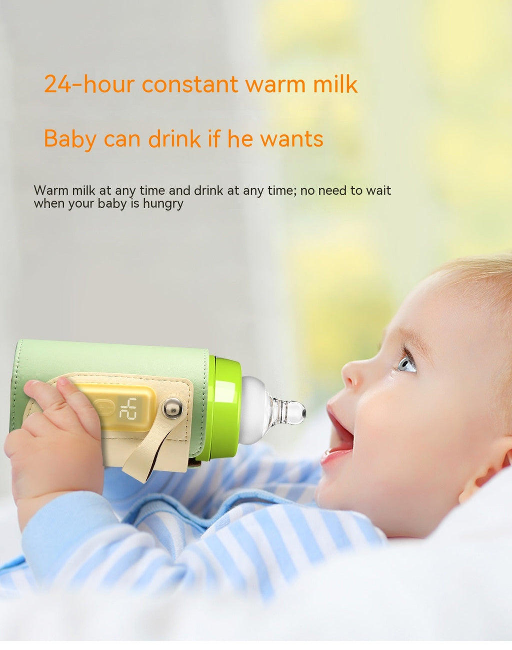 Constant Temperature Baby Heating Insulating Milk Bottle Night Out Portable Heat-holding Bottle Cover PureLittleBloom.Co