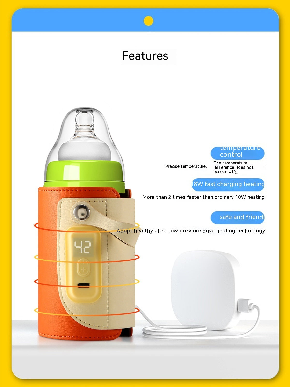 Constant Temperature Baby Heating Insulating Milk Bottle Night Out Portable Heat-holding Bottle Cover PureLittleBloom.Co