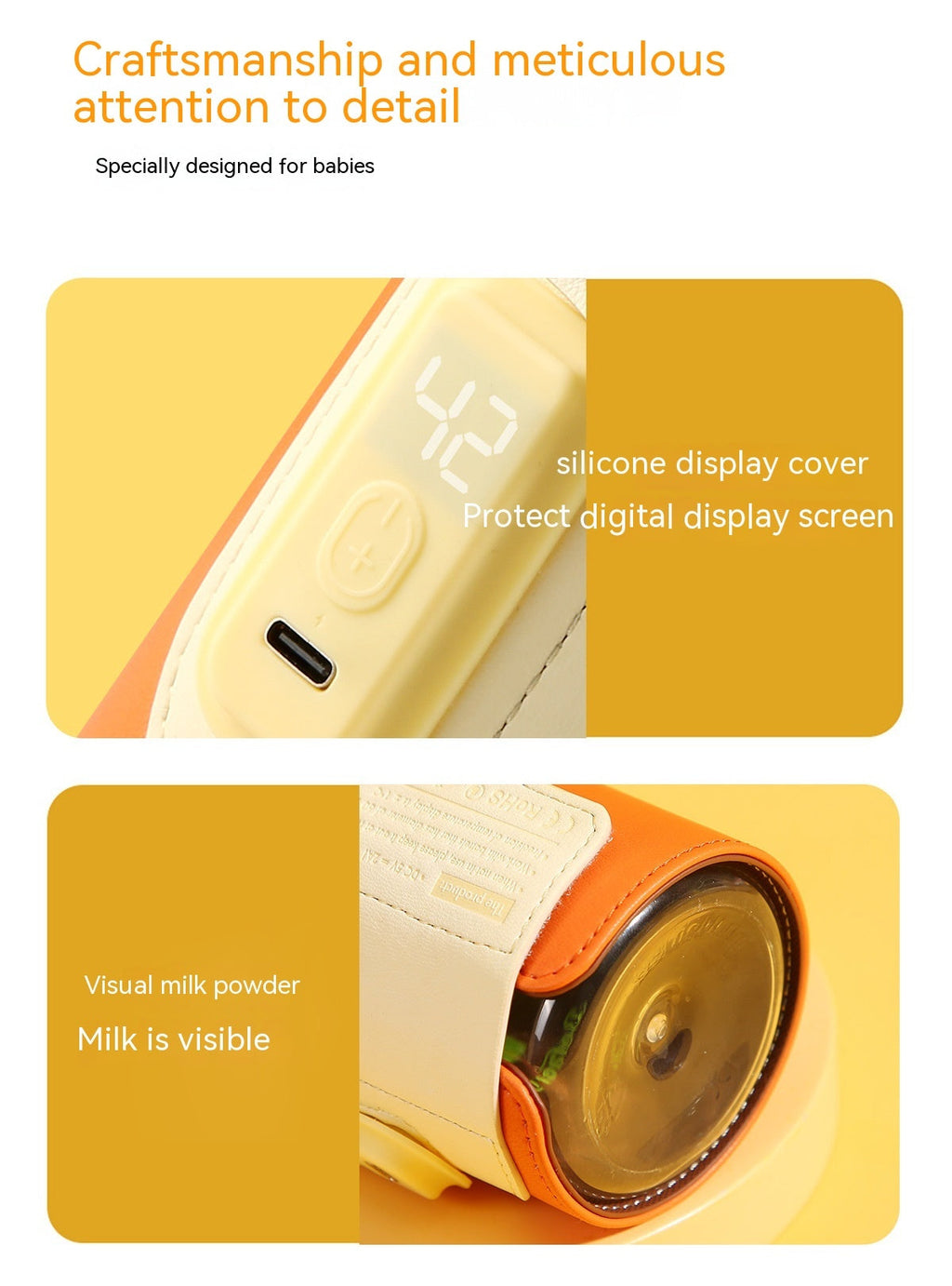 Constant Temperature Baby Heating Insulating Milk Bottle Night Out Portable Heat-holding Bottle Cover PureLittleBloom.Co