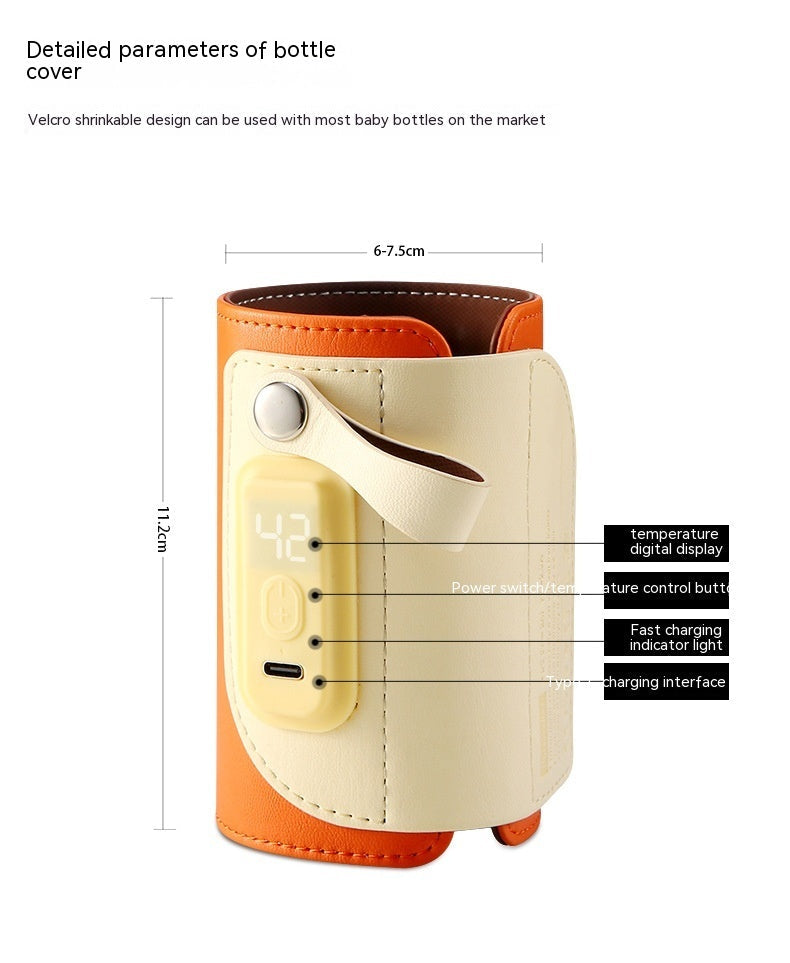 Constant Temperature Baby Heating Insulating Milk Bottle Night Out Portable Heat-holding Bottle Cover PureLittleBloom.Co