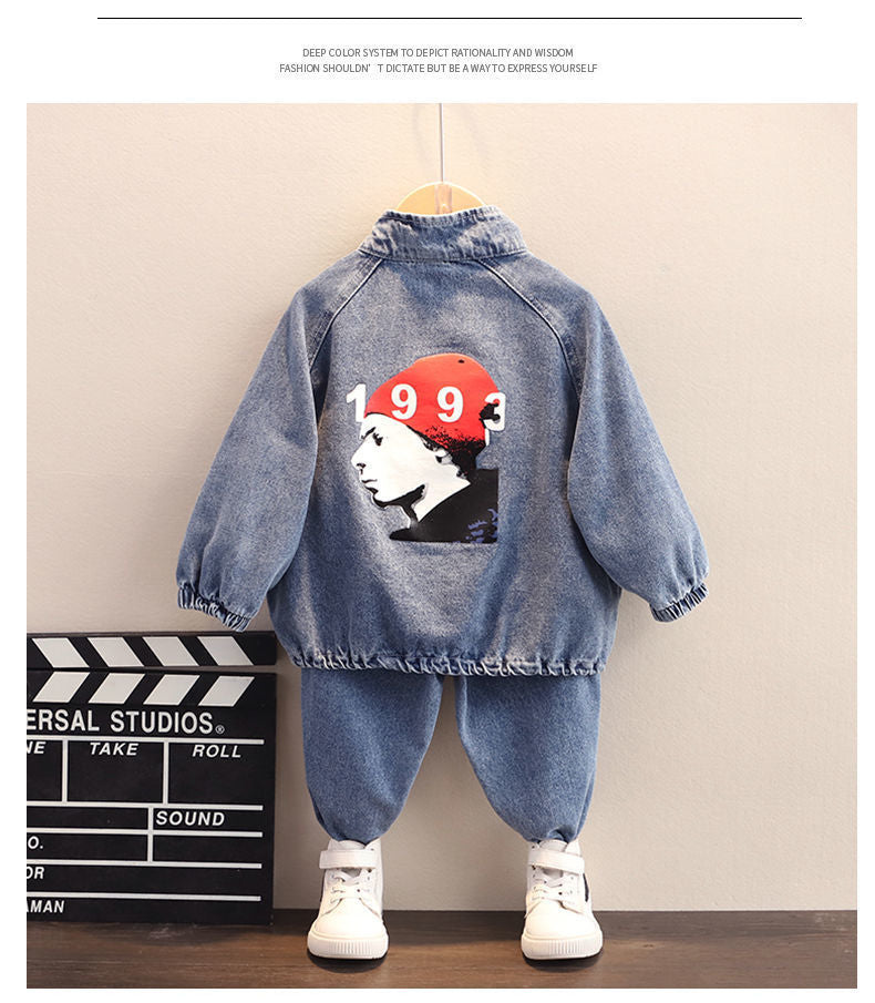 Boys Spring Clothing New Clothes Fashionable Handsome Children's Clothing PureLittleBloom.Co