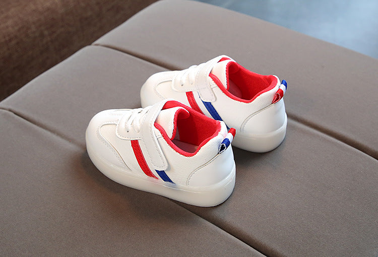 Kimmy White LED Sneakers Shoes PureLittleBloom.Co