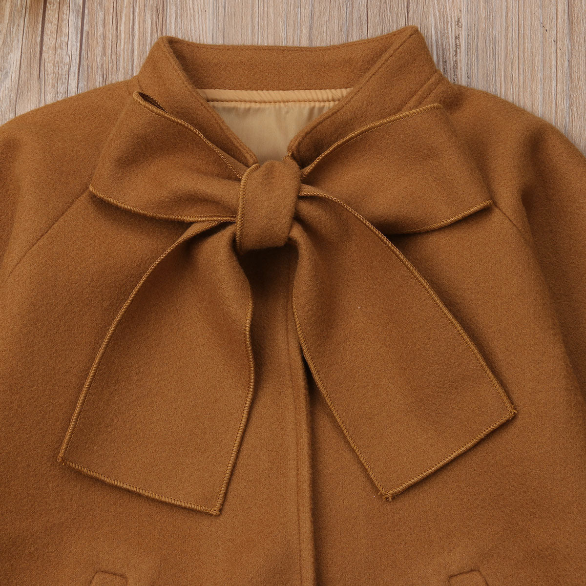 Girls long woolen coat PureLittleBloom.Co