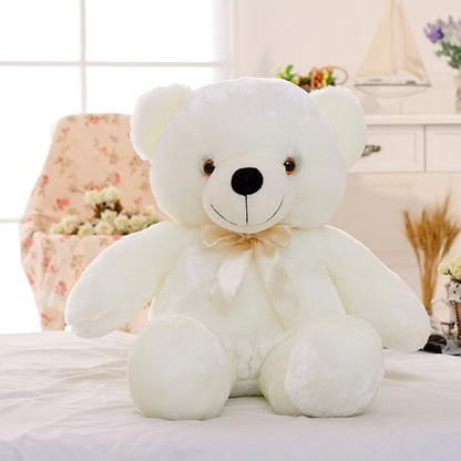 Creative Light Up LED Teddy Bear Stuffed Animals Plush Toy Colorful Glowing Christmas Gift For Kids Pillow PureLittleBloom.Co