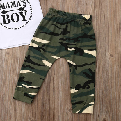 Summer  Boy Clothes Cotton T-Shirt Pants PureLittleBloom.Co