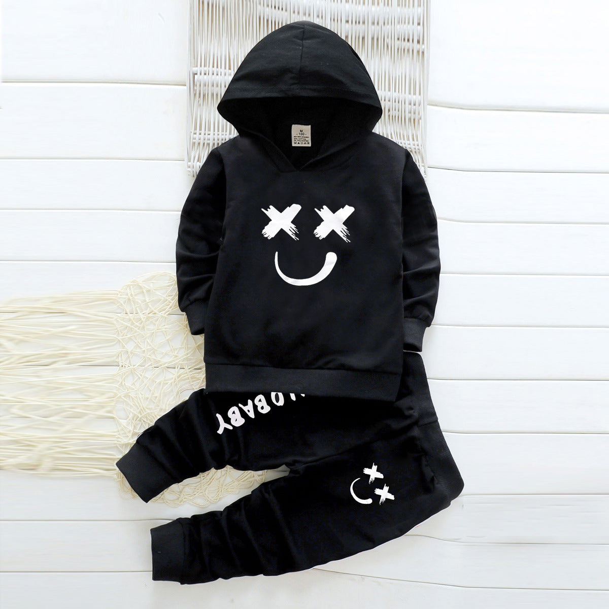 Children's printed long-sleeved casual suit PureLittleBloom.Co