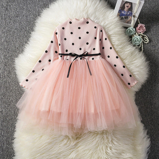 Baby Girls Spring Winter Long Sleeve Tutu Lace Dresses Infantil Newborn 1st Birthday Party Clothes Christening Gown Casual Wear PureLittleBloom.Co