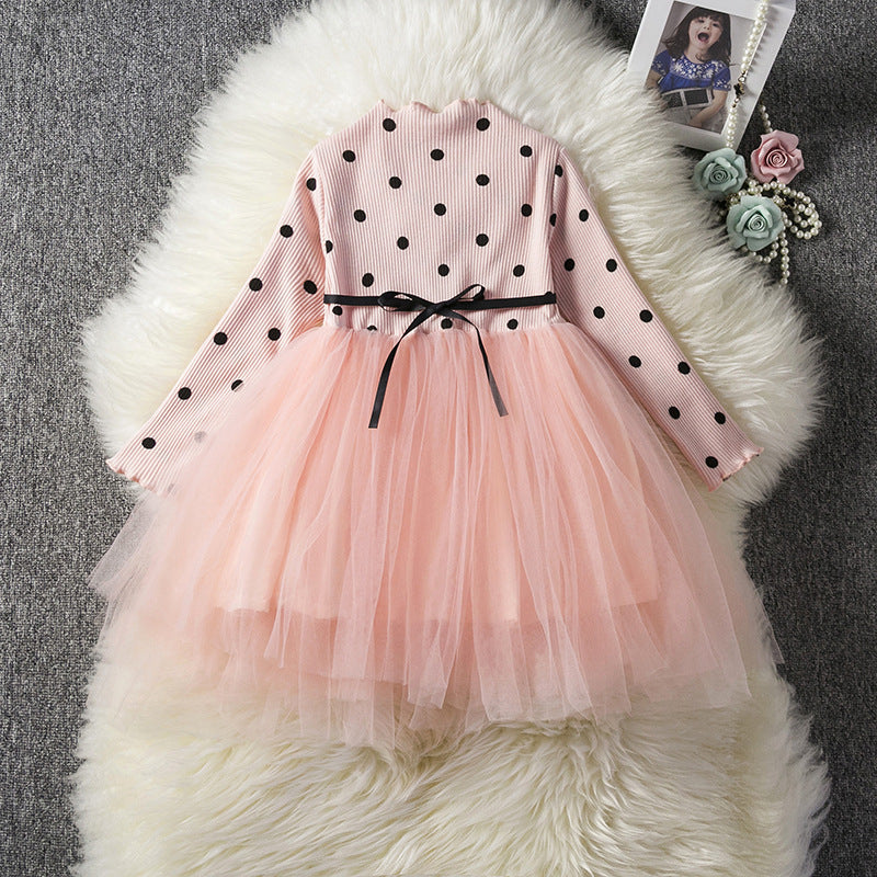 Baby Girls Spring Winter Long Sleeve Tutu Lace Dresses Infantil Newborn 1st Birthday Party Clothes Christening Gown Casual Wear PureLittleBloom.Co