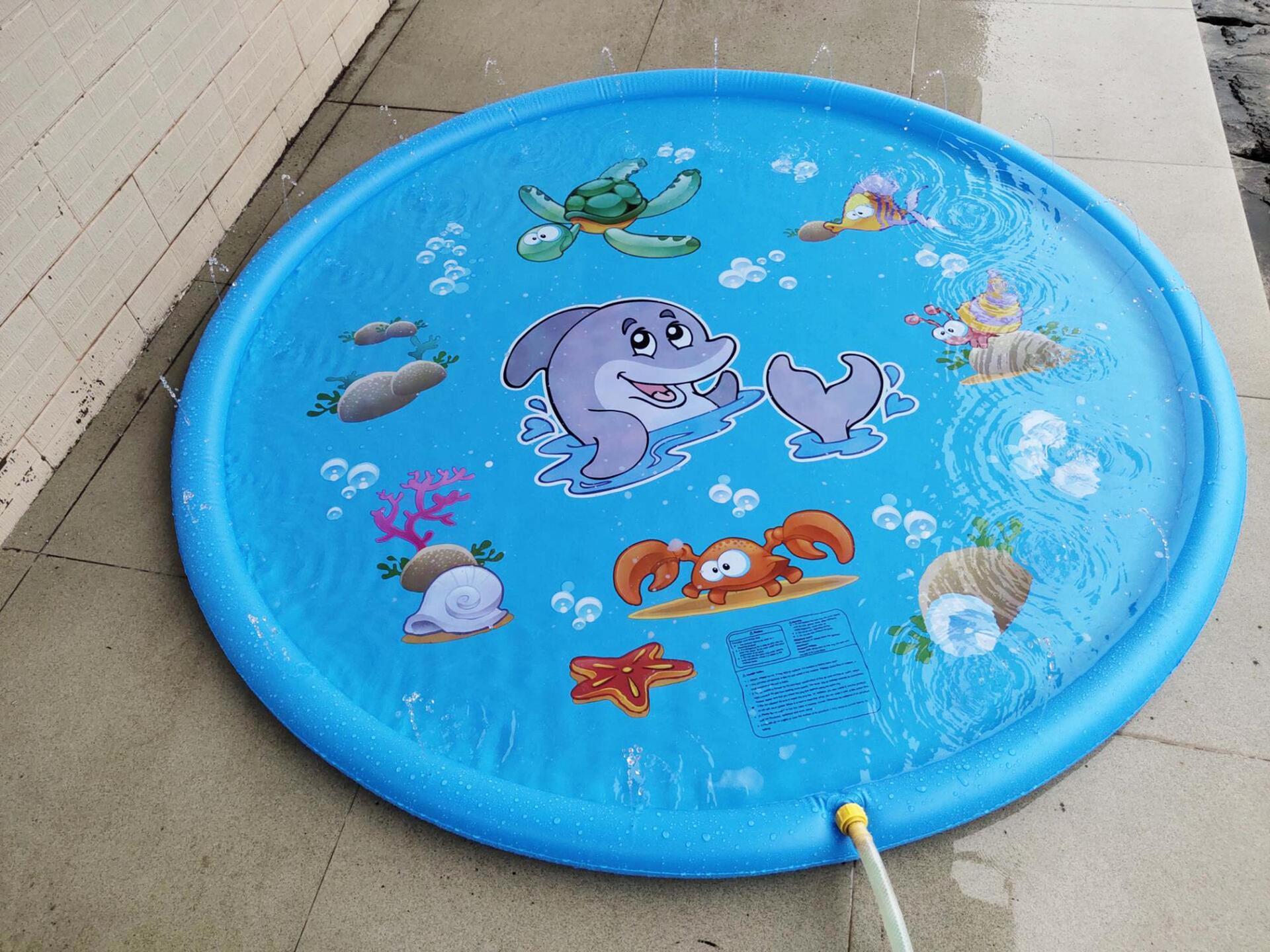 Durable Children's Water Spray Pool Mat Splash Sprinkle Play Pad Mat PureLittleBloom.Co